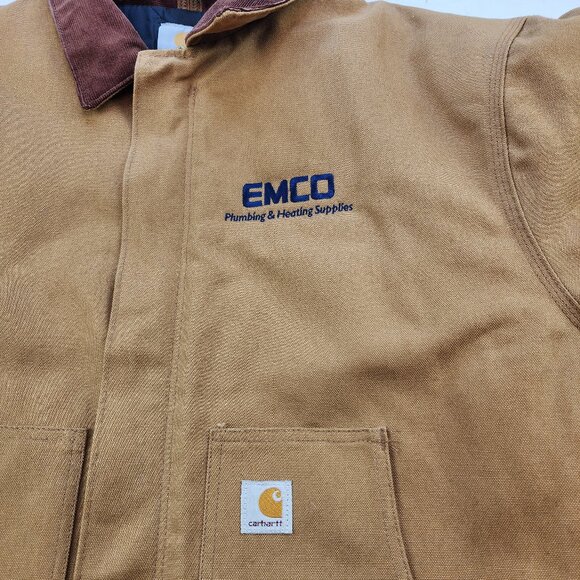 Carhartt Tan Canvas Insulated Winter Jacket Coat (3XL) - Picture 6 of 9